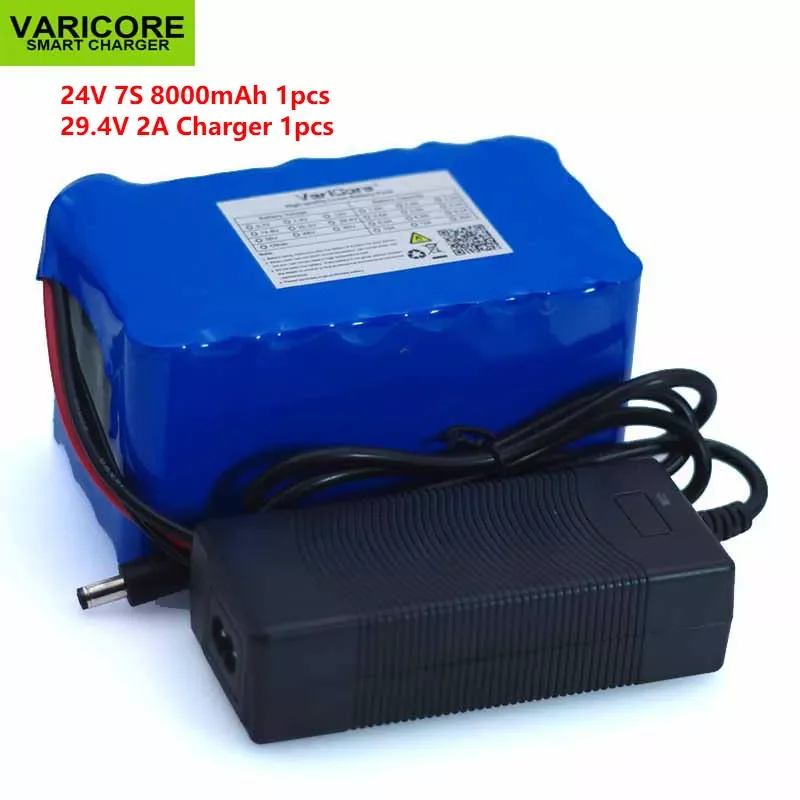 

2023New 24V 8 Ah 7S4P 18650 Battery Lithium Battery 29.4 v Electric Bicycle Moped /Electric/Lithium ion Battery Pack with BMS +C