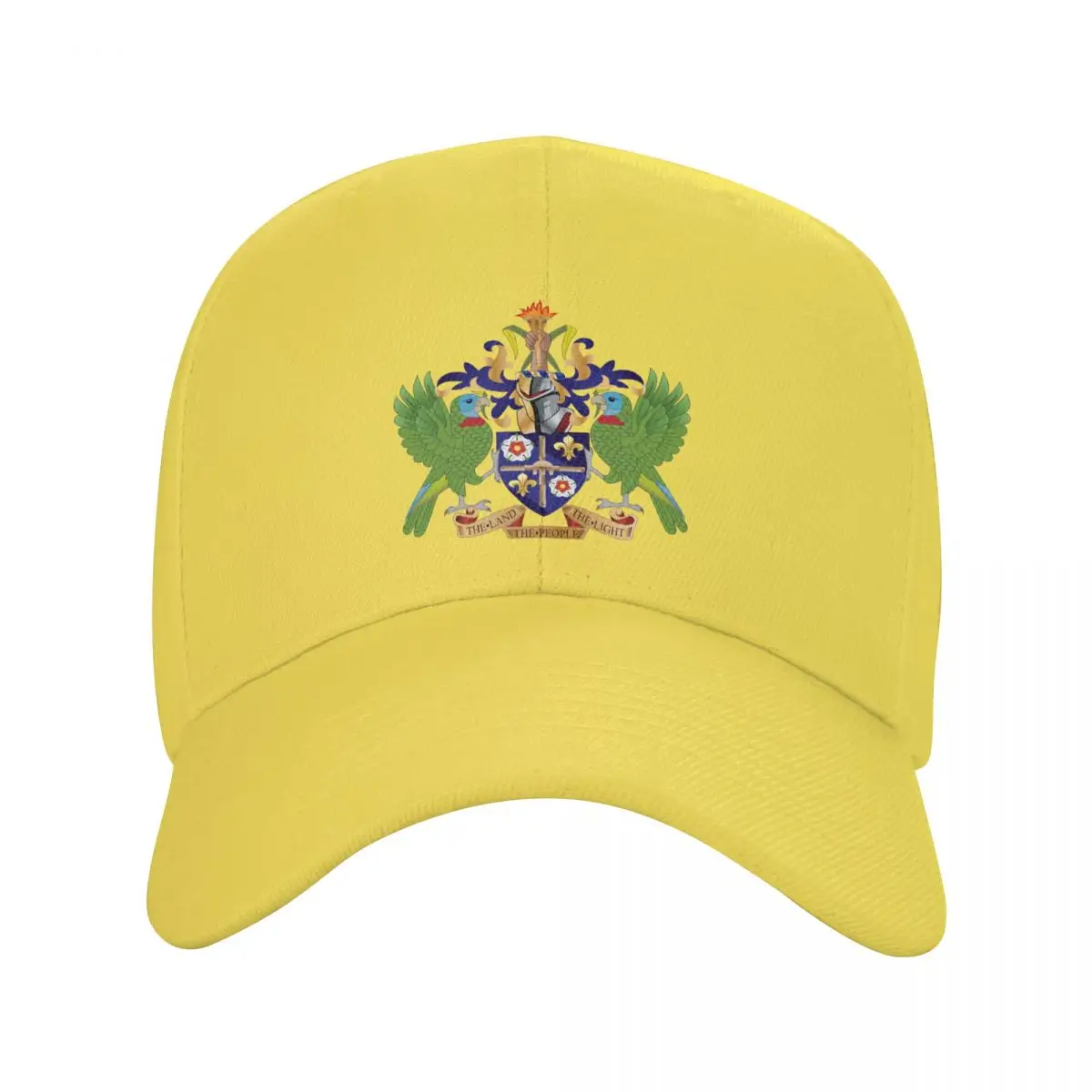 

Classic Coat Of Arms Of Saint Lucia Baseball Cap Men Women Breathable Trucker Hat Sun Protection
