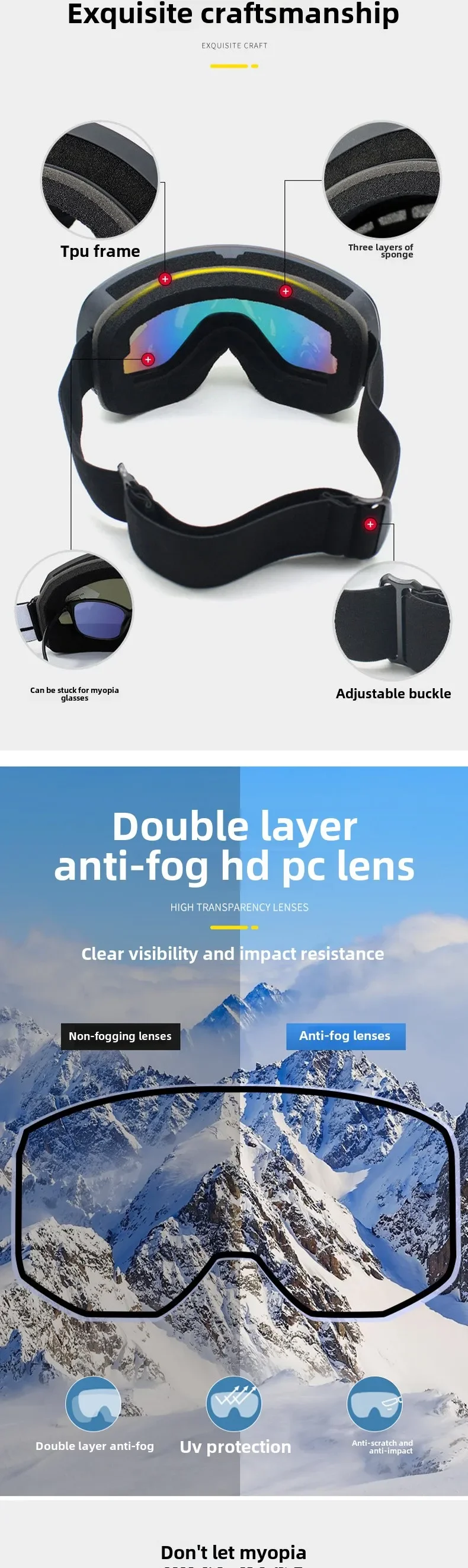 Аксессуары для зимних видов спорта Катание на лыжах и сноуборде Удобные