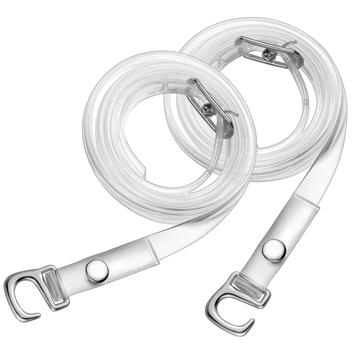 

1 pair silicone clear anti- loose shoelace invisible shoe straps invisible high heel shoe straps with silver buckle adjustable