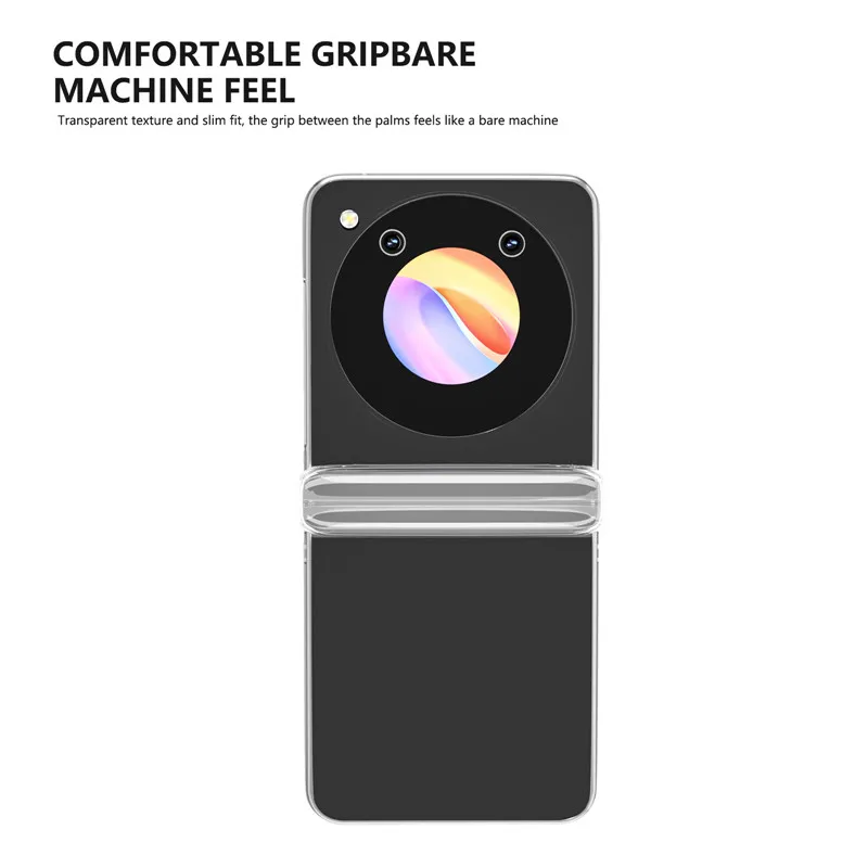 Простой модный деловой прозрачный складной жесткий чехол для телефона ZTE Libero Flip