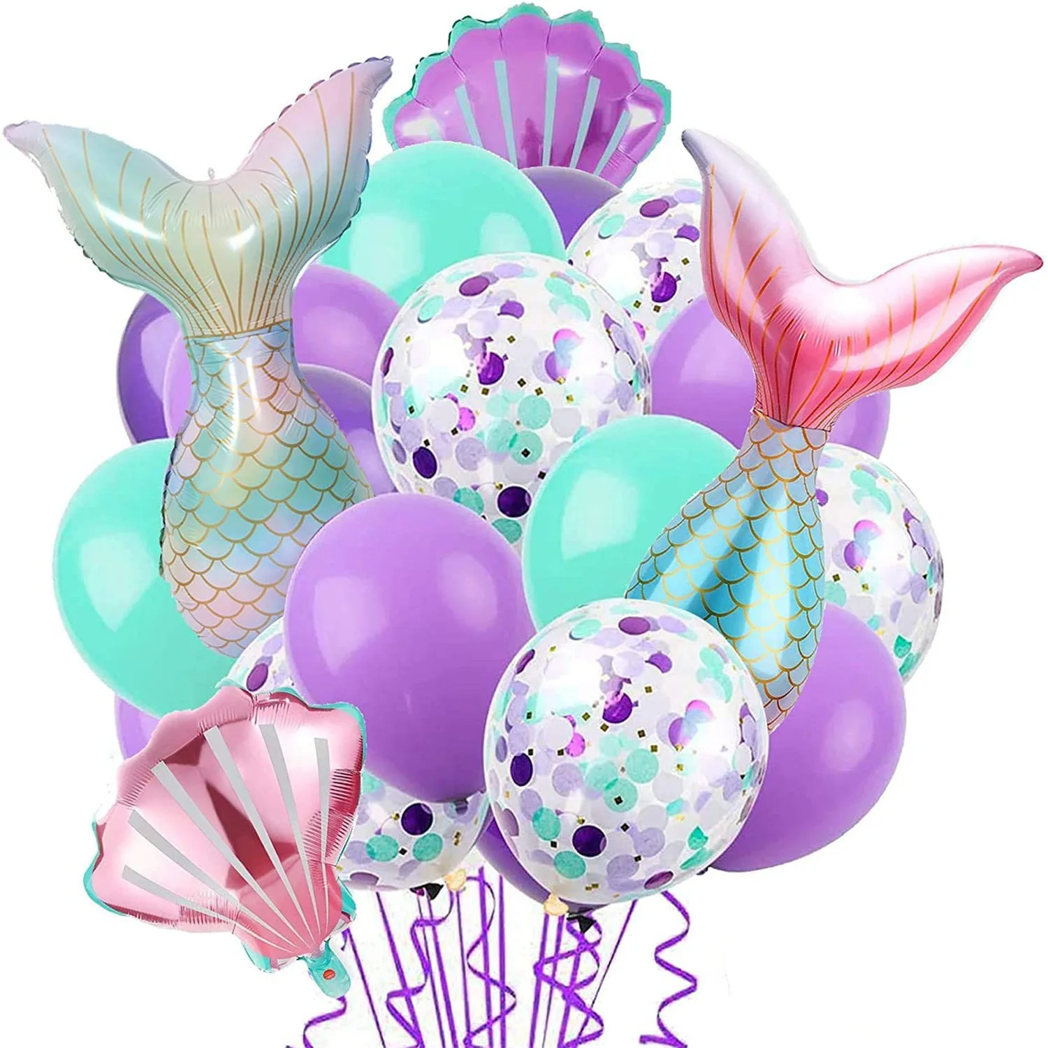 

Mermaid Birthday Party Balloons Children Cartoon Foil Balloons Birthday Party Decoration Baby Shower Decorations Air Globos