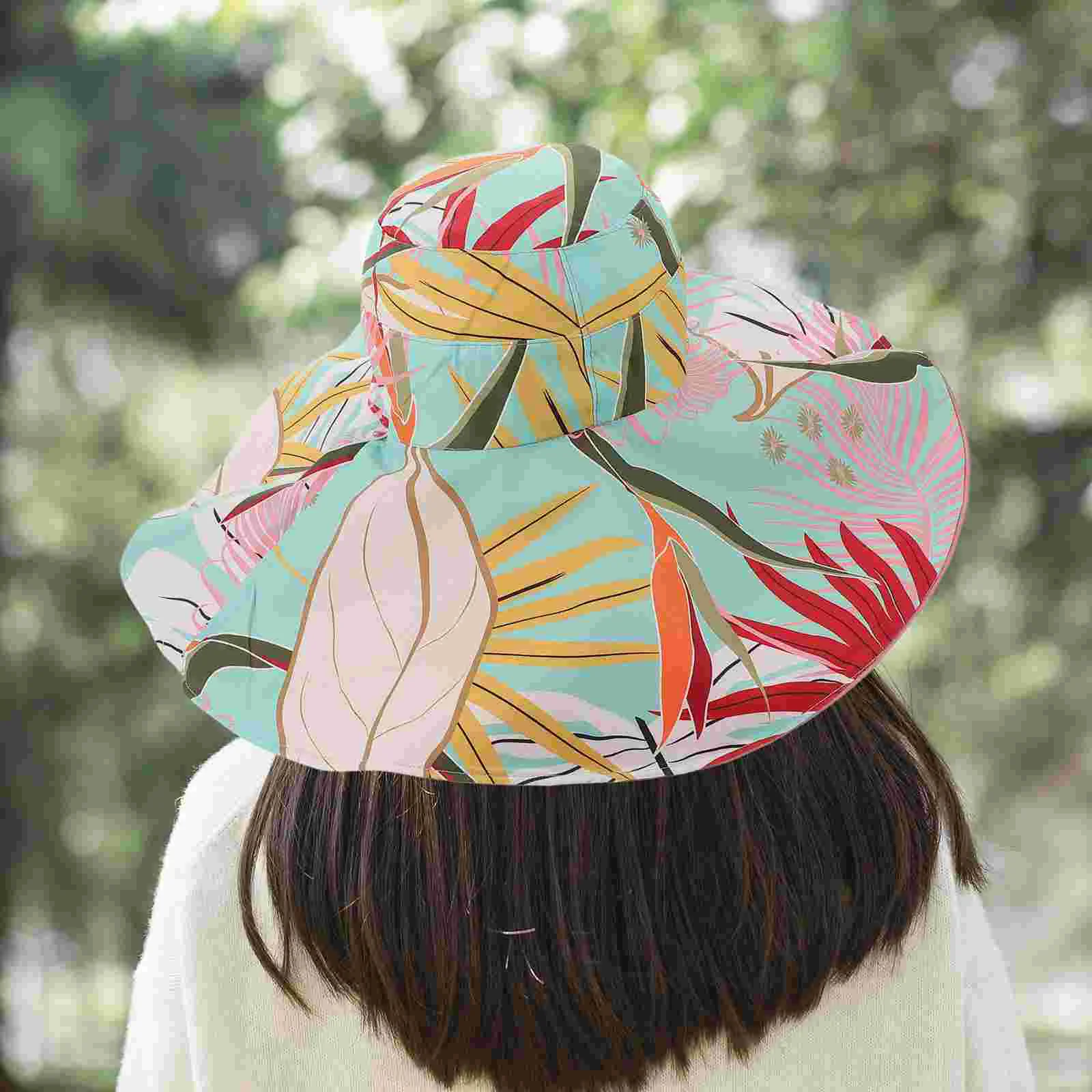 Женская шляпа-ведро пляжные шляпы от солнца с отверстиями для солнцезащитных