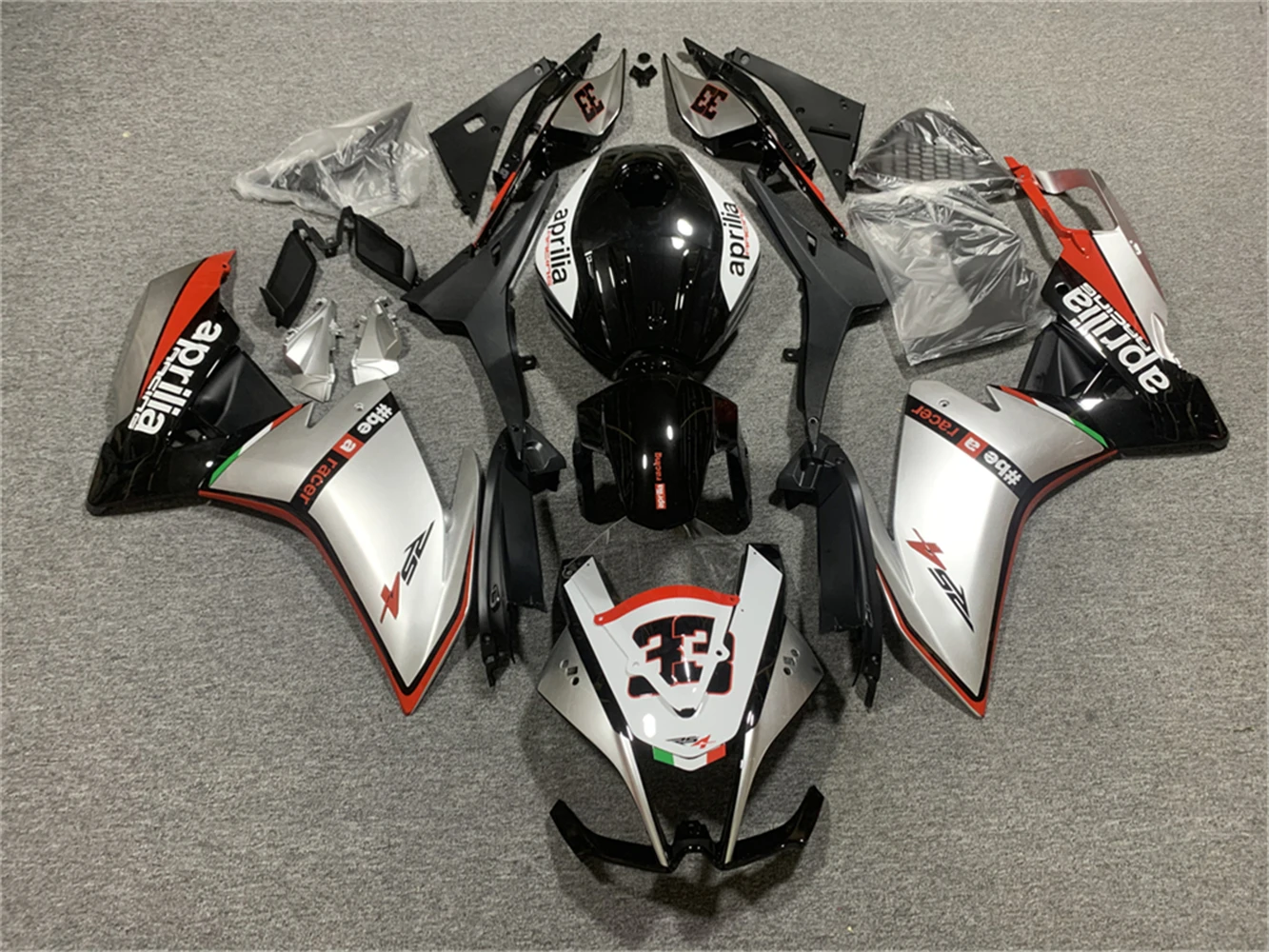 

Alta qualidade de plástico escudo da motocicleta carenagem kit apto para aprilia rs4 50 rs125 2012 2013 2014 2015 conjunto carro