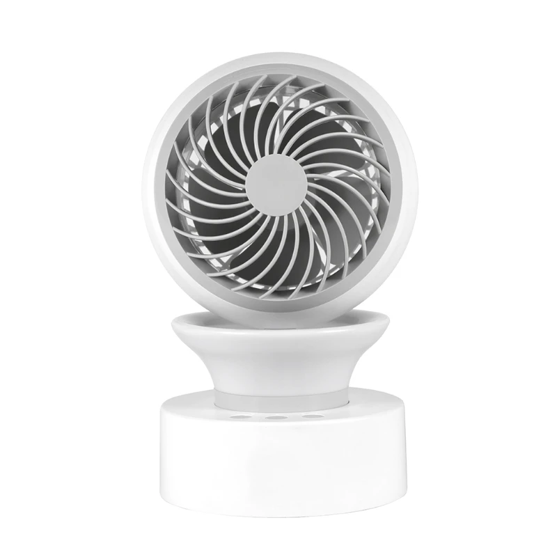 

Portable Desktop Air Cooling Fan for w/ Night Light Desk Cooling Fan Rechargeable Portable Fan for Office Dorm
