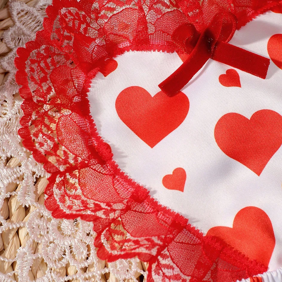 Ylsteed Платье С Красным Сердечком Одежда Для Фотосъемки Новорожденных Девочек