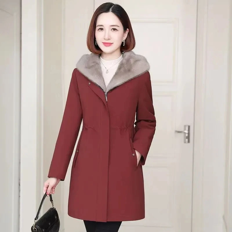 Новая школьная куртка на флисовой подкладке женское длинное пальто теплая