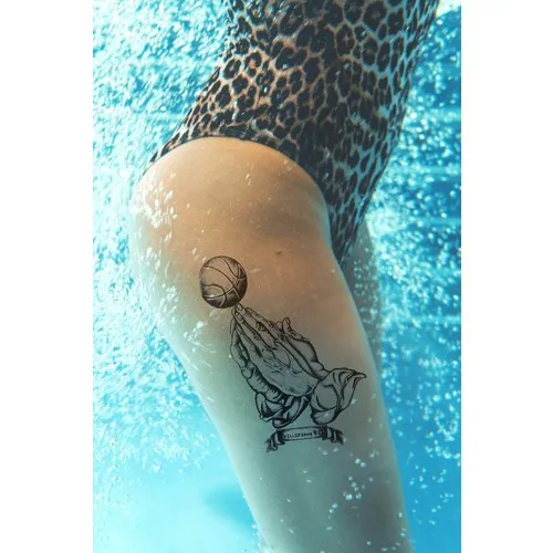 Временная ручная Татуировка для баскетбола татуировка пляжа плавания вышивка