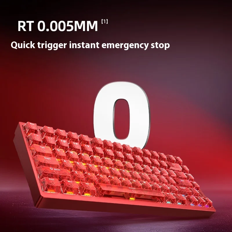 Irok Mg75 Pro Max Механическая клавиатура Магнитный переключатель Rgb с возможностью горячей замены Алюминиевый ПК 0,005 RT Быстрая демонтажная структура Пользовательские подарки (art.: 3920d0c53104f) - 3920d0c53104f