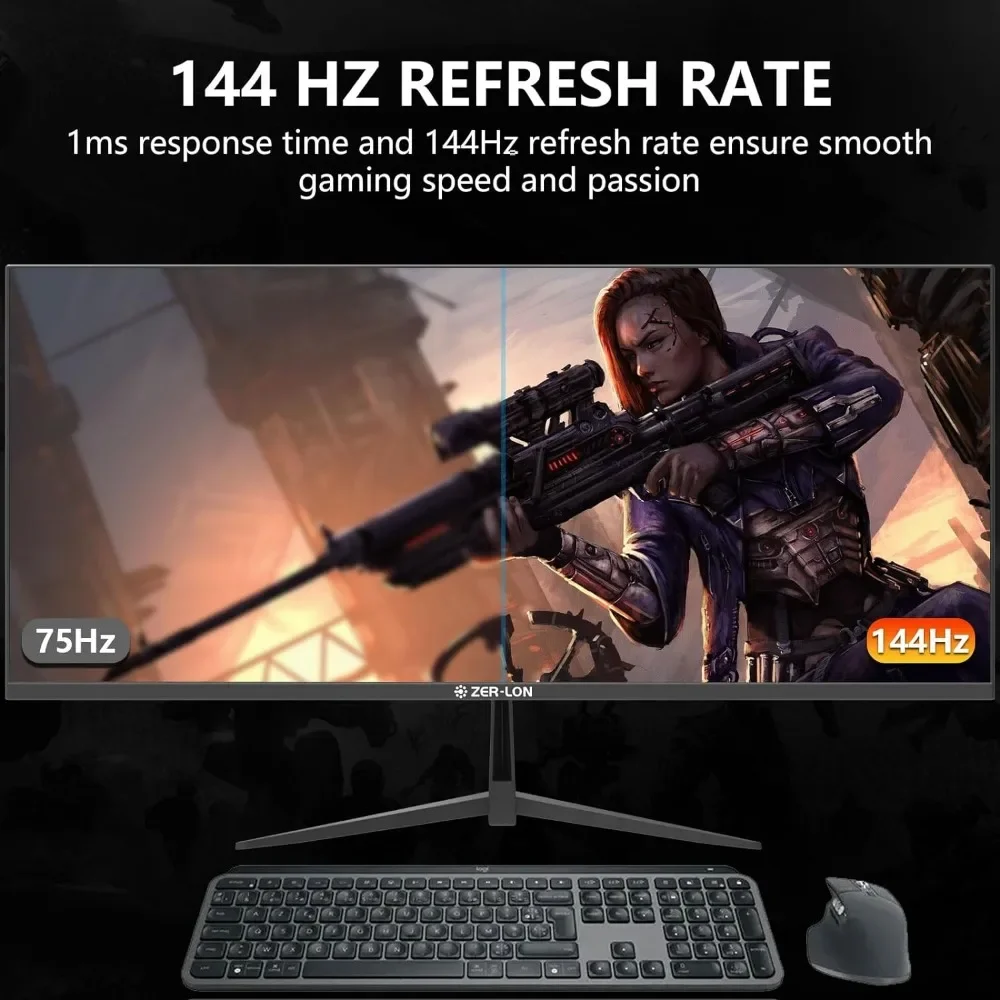 34-дюймовый ультраширокий игровой монитор для IPS 21:9 Ultra-WQHD 3440x1440P компьютерный AMD