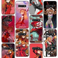 anime evangelions asuka eva phone case for samsung galaxy s10 plus s20 fe s21 s22 ultra s10e s8 s9 s7 edge j4 housing shell co