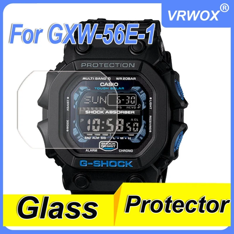 

3Pcs 9H 2.5D Tempered Glass For GX GXW-56-1A/56BB-1B GX-56SGZ GX56BB GXW-56 Watch Scratch Resistant Screen Protector