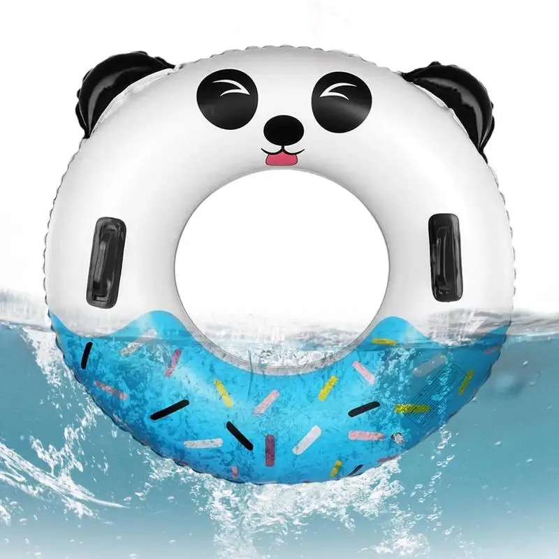

Summer Inflatable Swimming Ring Donut Pool Float For Kids Cute Panda Swimming Circle Ring Mattress For Swimming Pool Toys Seat