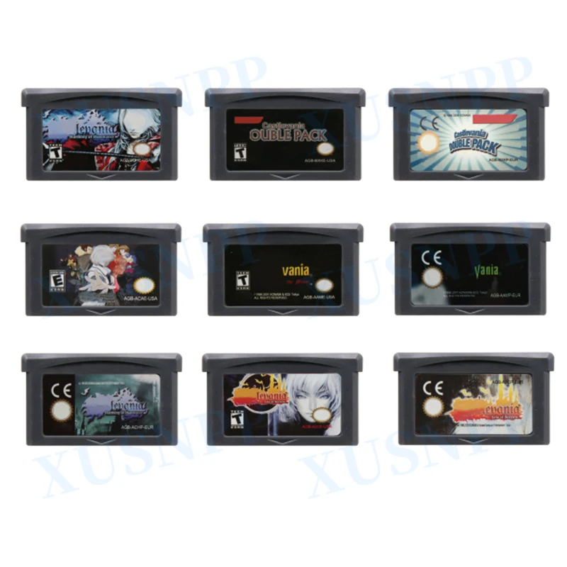 32-битные карты видеоигр XUSNPP GBA DS 2DS 3DS NDSL, карты памяти, чернильные картриджи, серия игры castleva USA/EUR