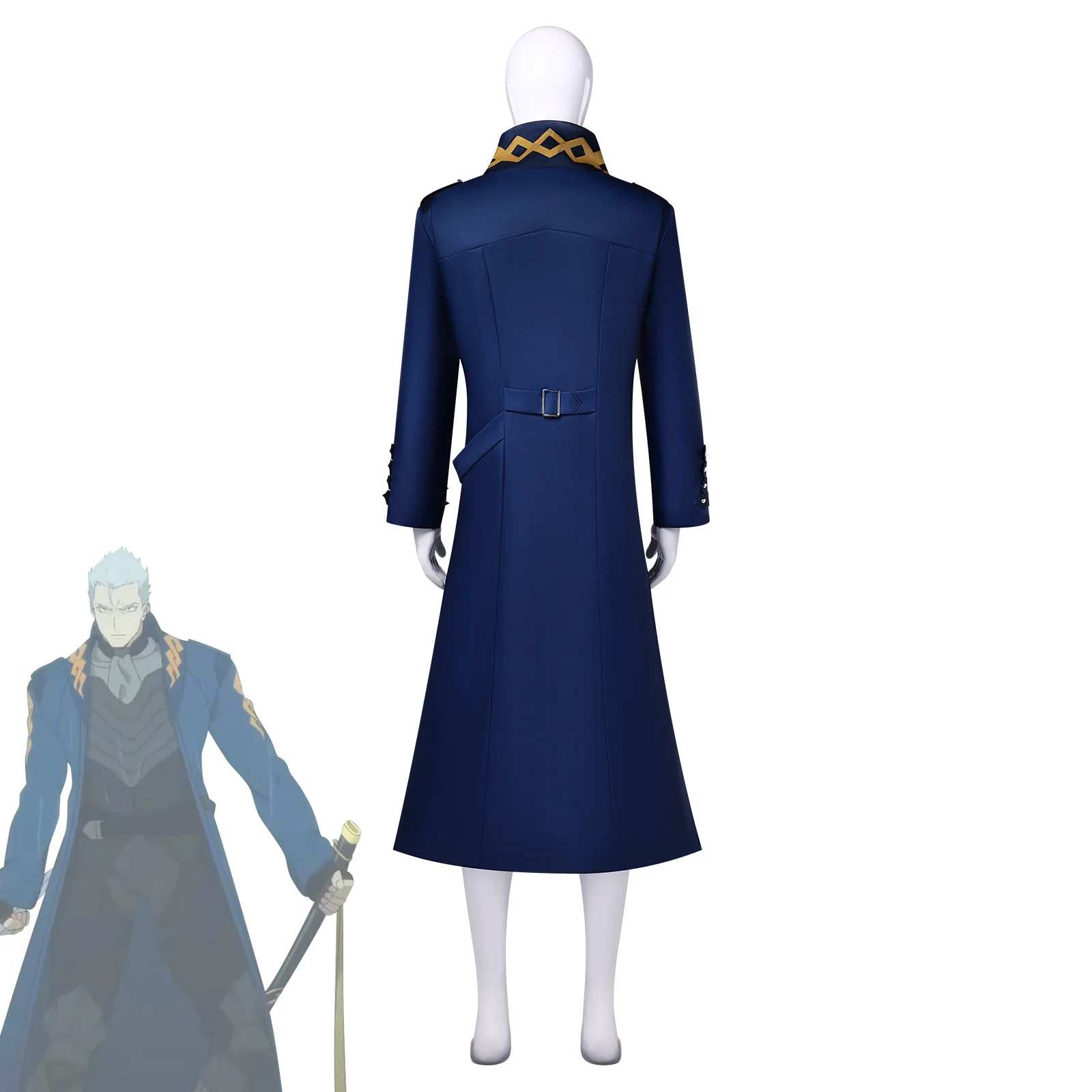Фото Костюм для косплея Vergil Long Windbreaker из игры, сценический костюм Nelo Angelo для комик-конвентов, одежда для вечеринок на Рождество и Хэллоуин №4