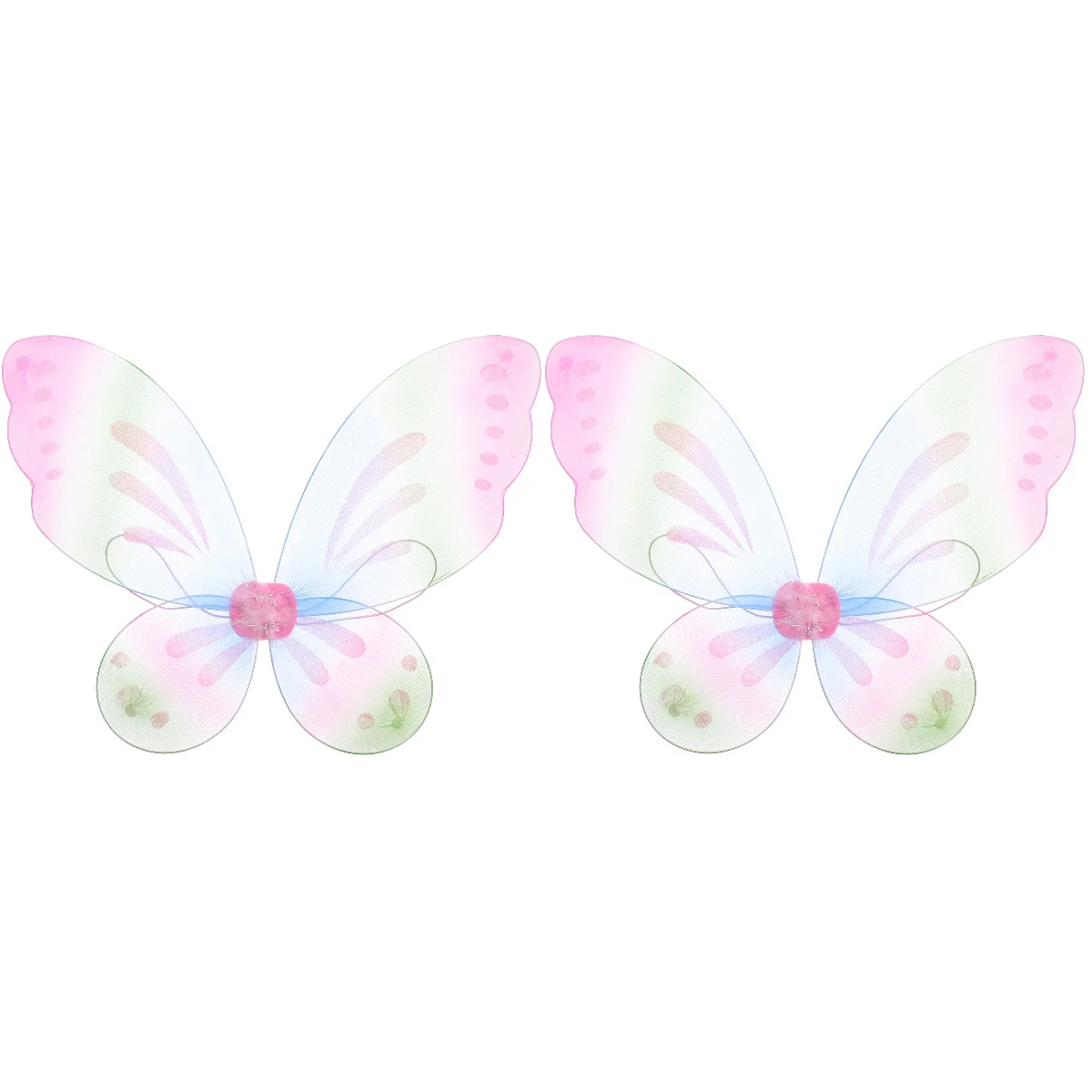 

2 Pc Carnival Photo Props Girl Presents Wings Children Teen Girl Makeup Set Single Layer Angel Wings Gift Costume Wings