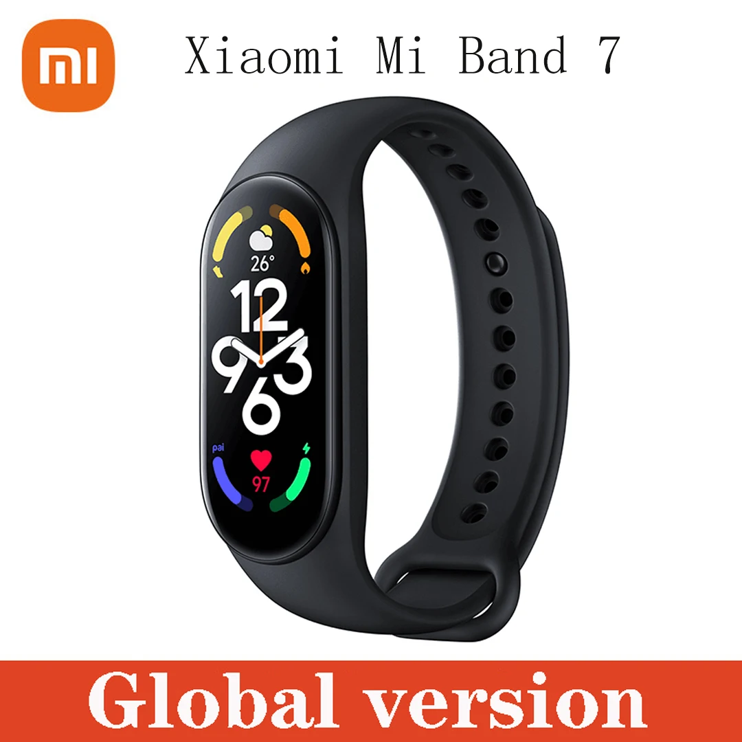 

Original Xiaomi – Bracelet connecté Mi Band 7, écran 6 couleurs, capteur d'activité physique avec suivi du taux d'oxygène Best