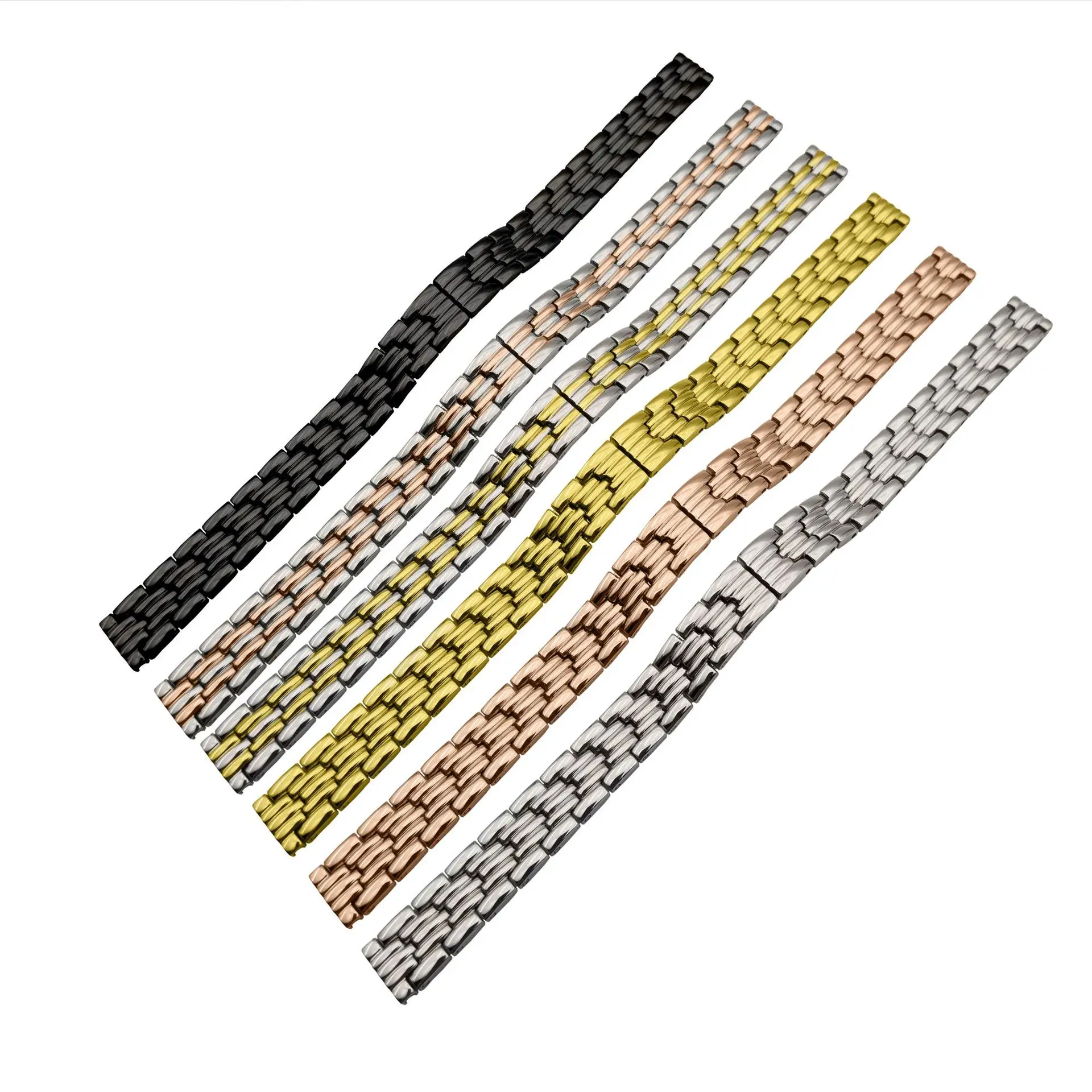 

Luxury Watch Strap Accessories Precision Steel Strap 8mm 10mm 12mm 14mm Buckle Watch Chain 6031 Women's Watch Strap