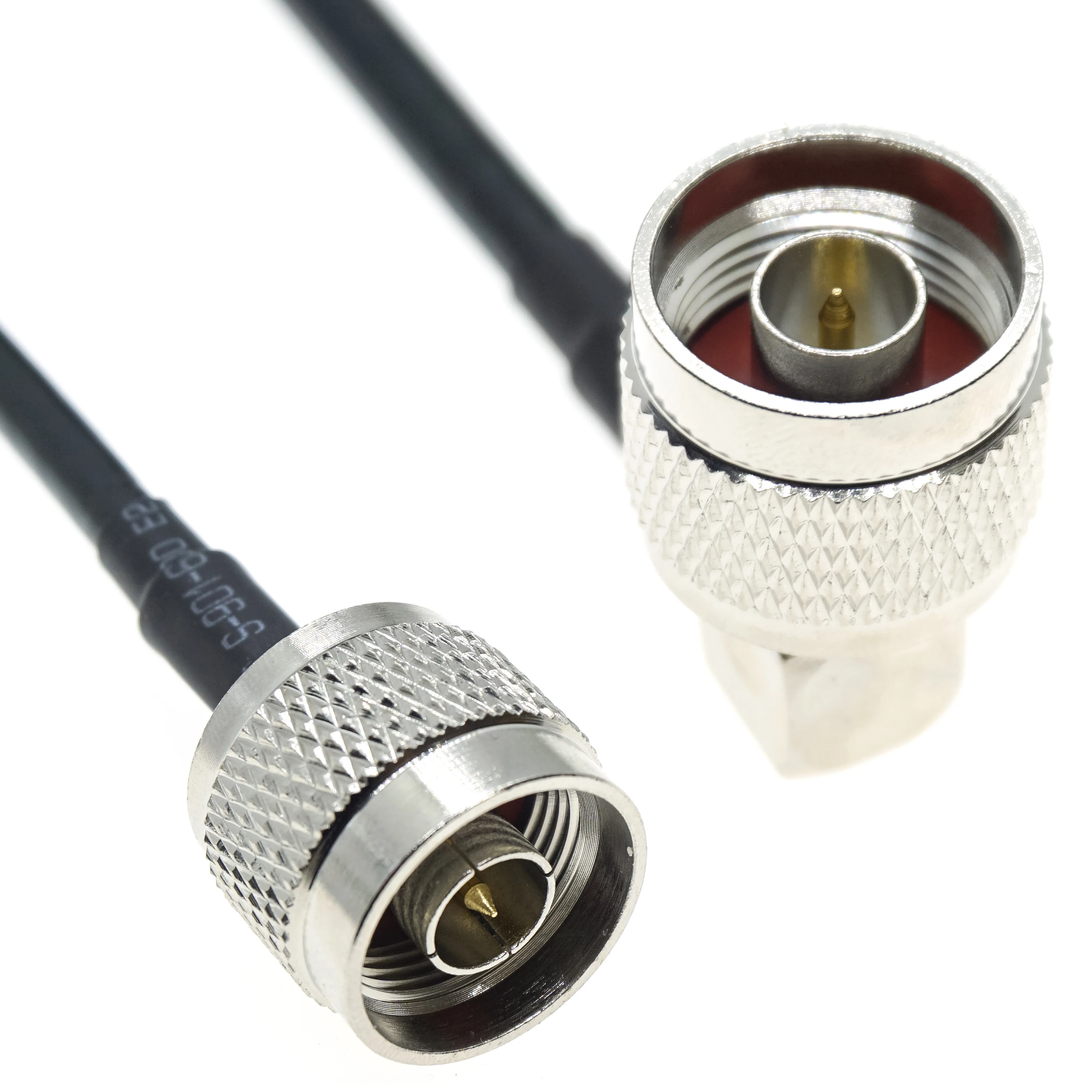 

20cm 30cm 50cm 75cm 100cm 1M 2M 3M RG58 N male To N male Right angle Connector 50-3 RF Coaxial Coax Cable 50ohm Jumper