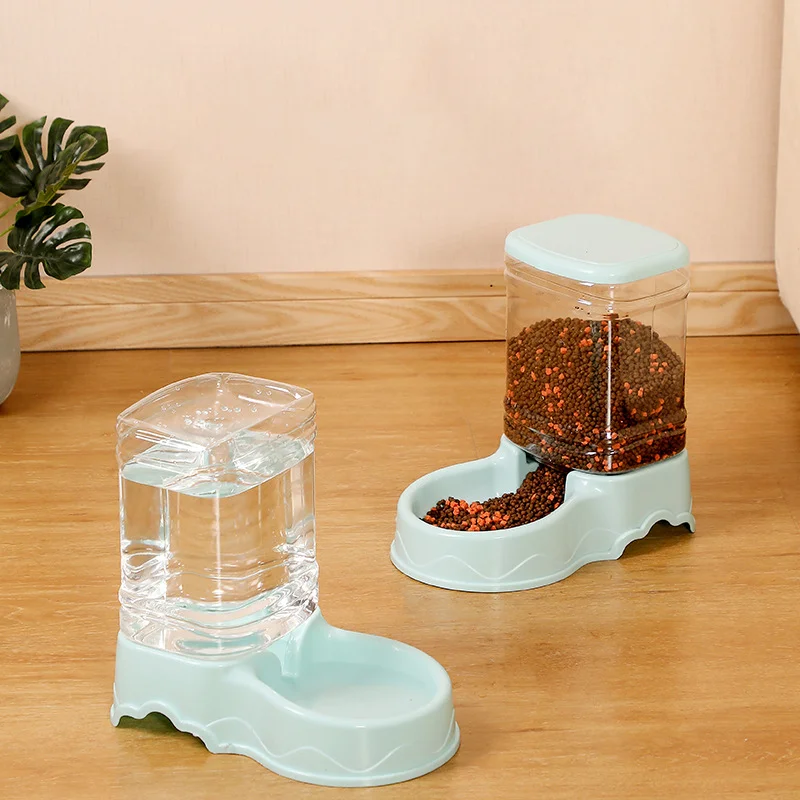 

Cat Pet Automatic Feeder Drinking Bowl Large Capacity Dog 3.8L Combination Grain Storage Bucket Supplier