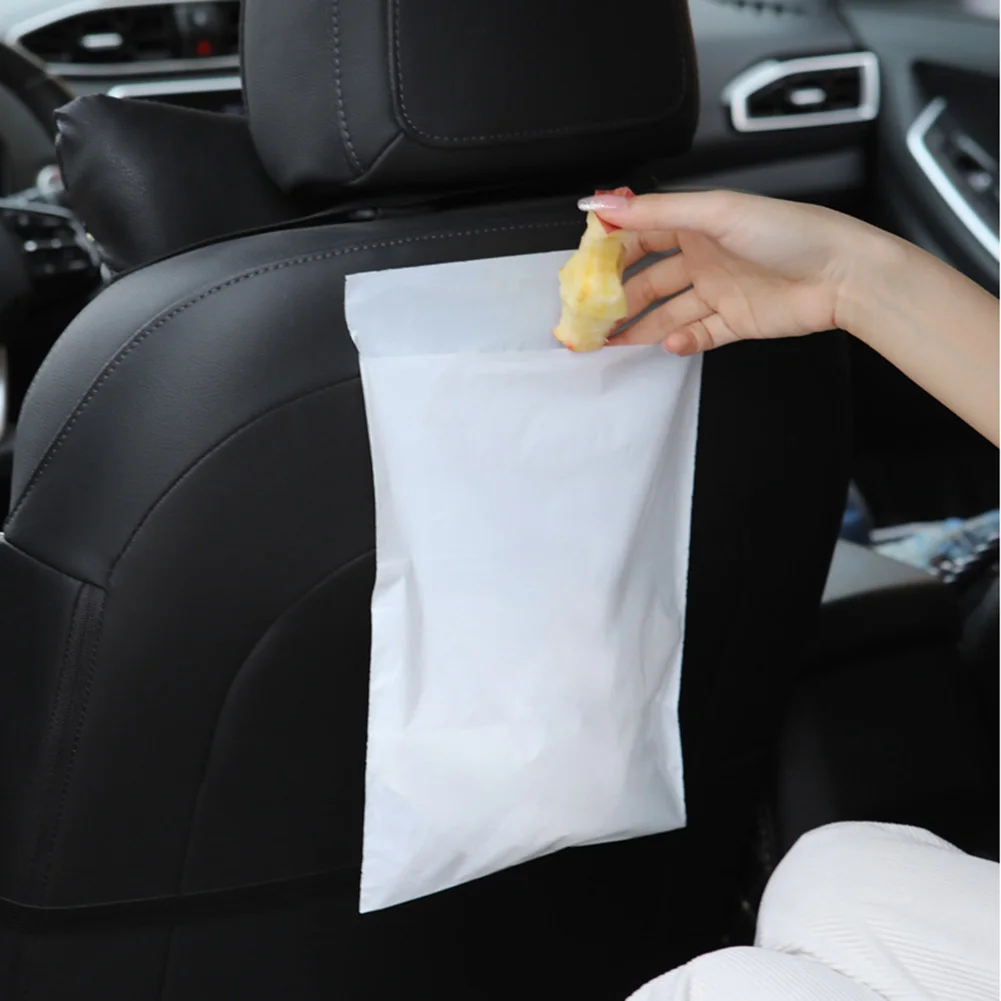 

Household Adhesive Disposable Pouch Bags Portable Waste Cleaning Kitchen Bags Trash 31*20cm 100pcs Garbage Storage Trash Car