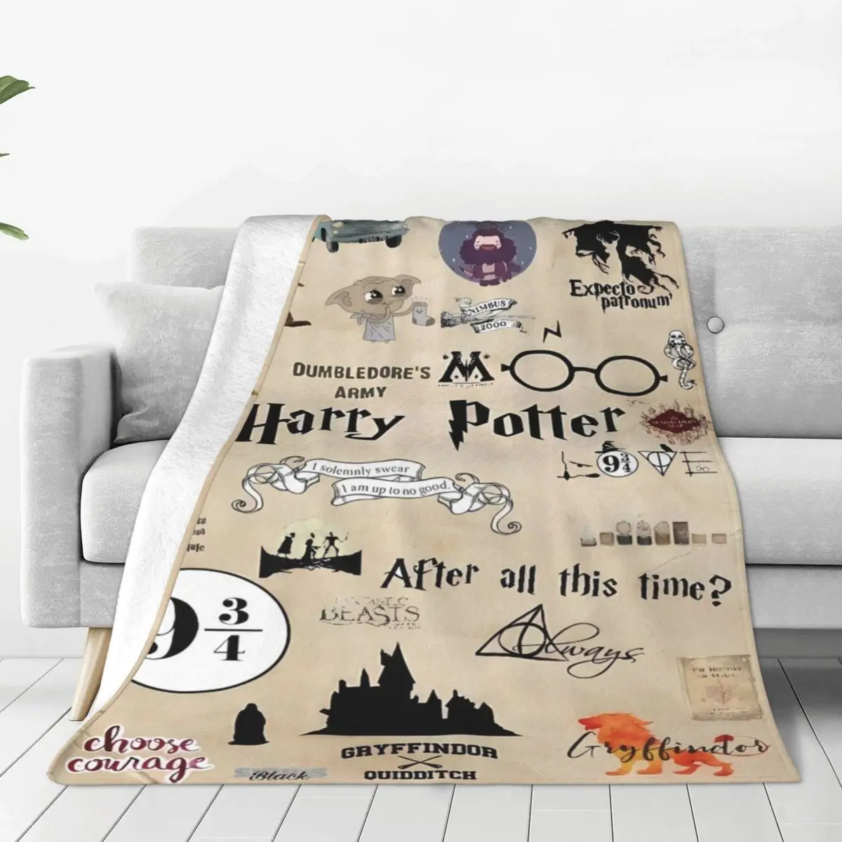 Одеяло Harrys Potters теплое забавное плюшевое постельное белье пледы для дивана стула