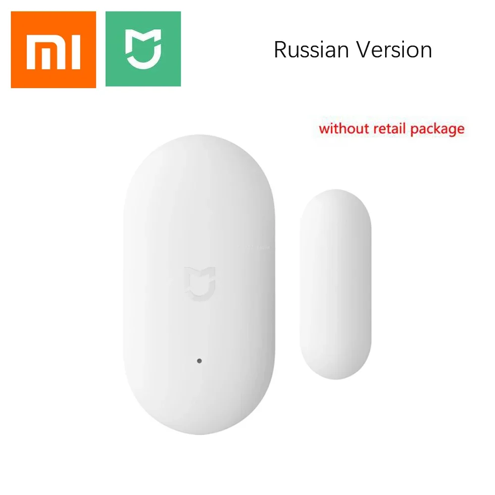 

Датчик окон и дверей Xiaomi, комплект для умного дома русской версии, система сигнализации, работает с приложением Mi Home и системой Gateway Mijia без упаковки