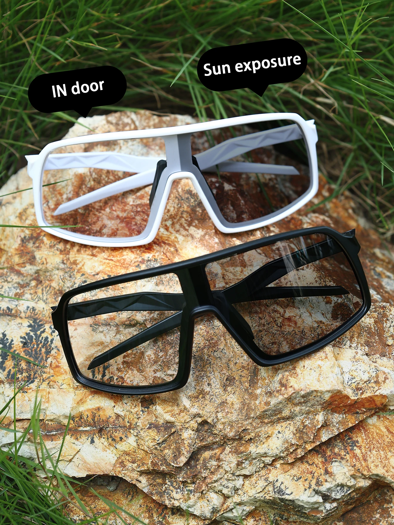 Большие Классические Фотохромные Солнцезащитные Очки Унисекс С