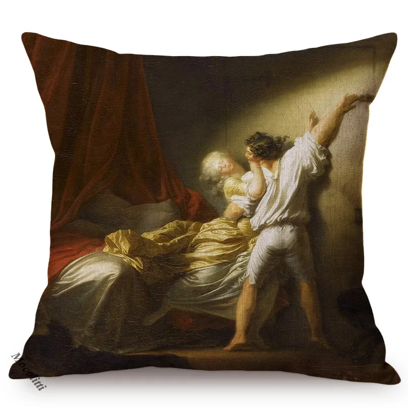 Знаменитая картина маслом Jean Honore Fragonard Swing винтажный стиль рококо домашний декор