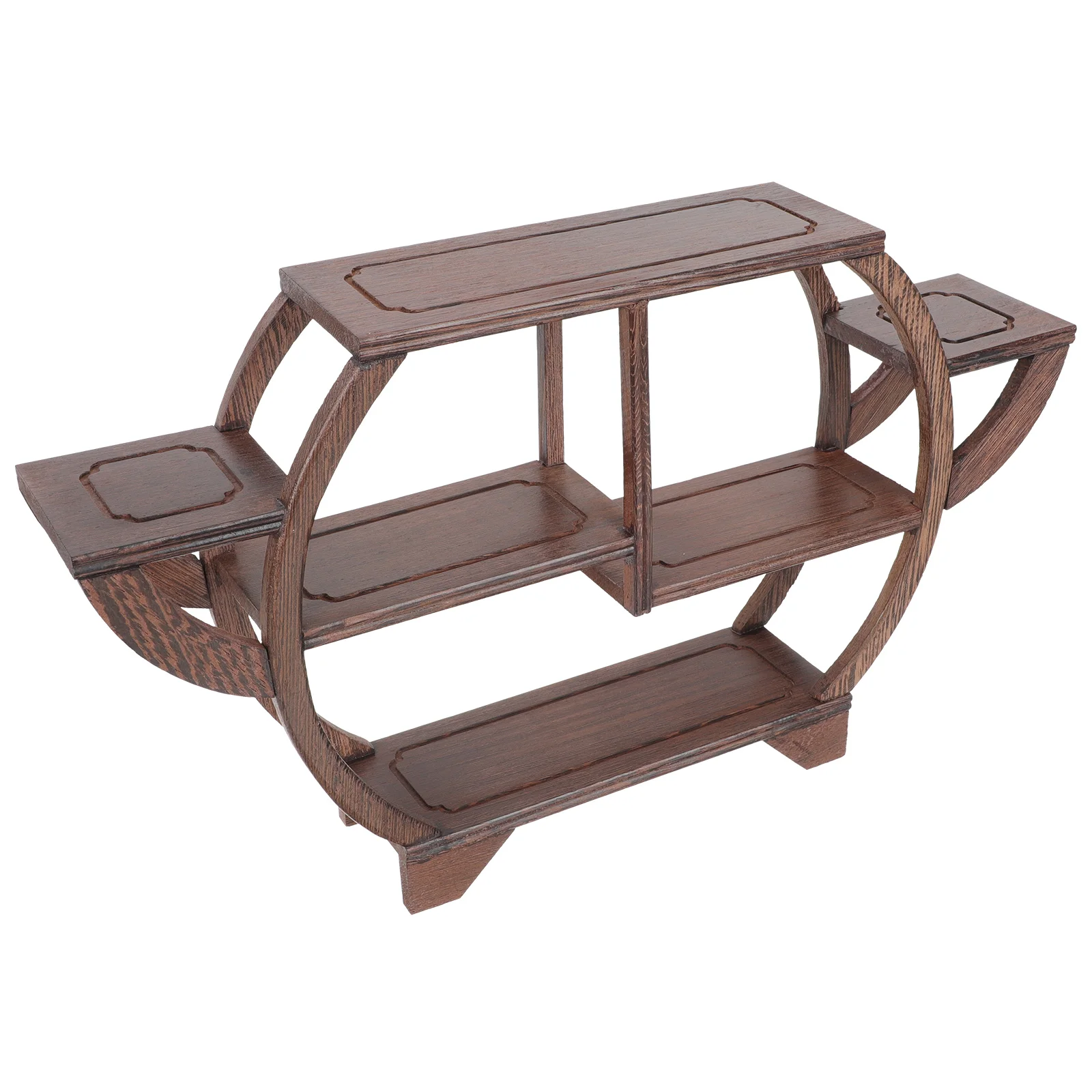 Antique Display Stand Craft Displaying Frame Novel Wooden Storage Rack | Decorative Shelves/Display Stands