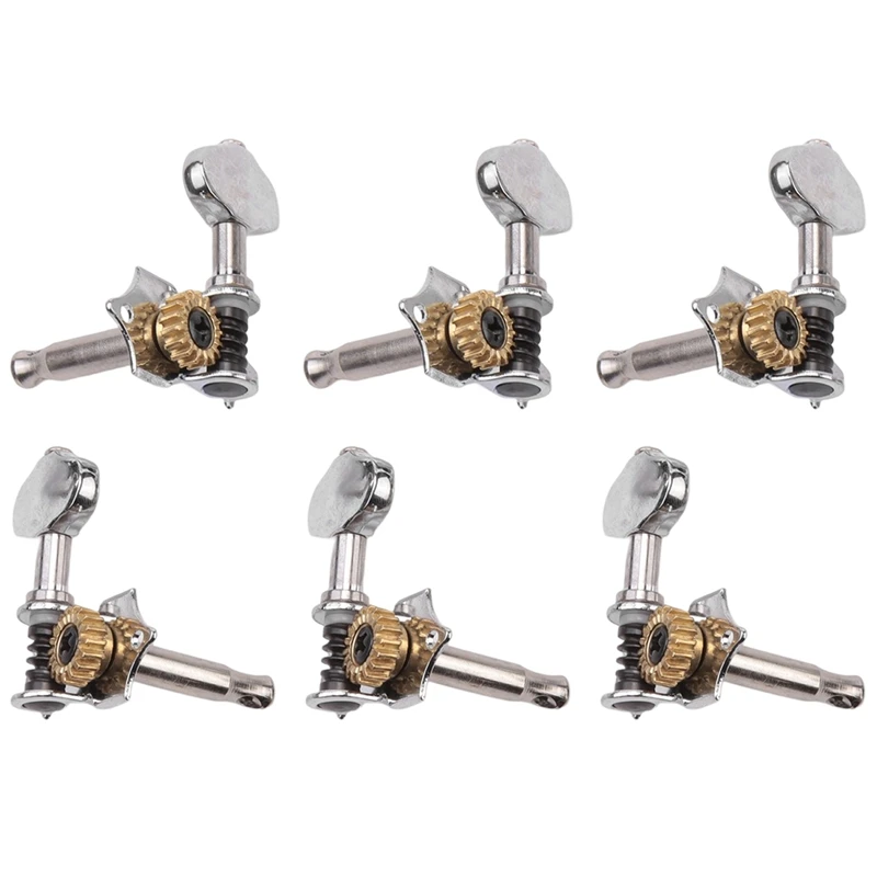 

3L3R 6Pcs 1:18 Guitar String Tuning Pegs Tuner Machine Heads Knobs Tuning Keys For Acoustic Or Electric Guitar