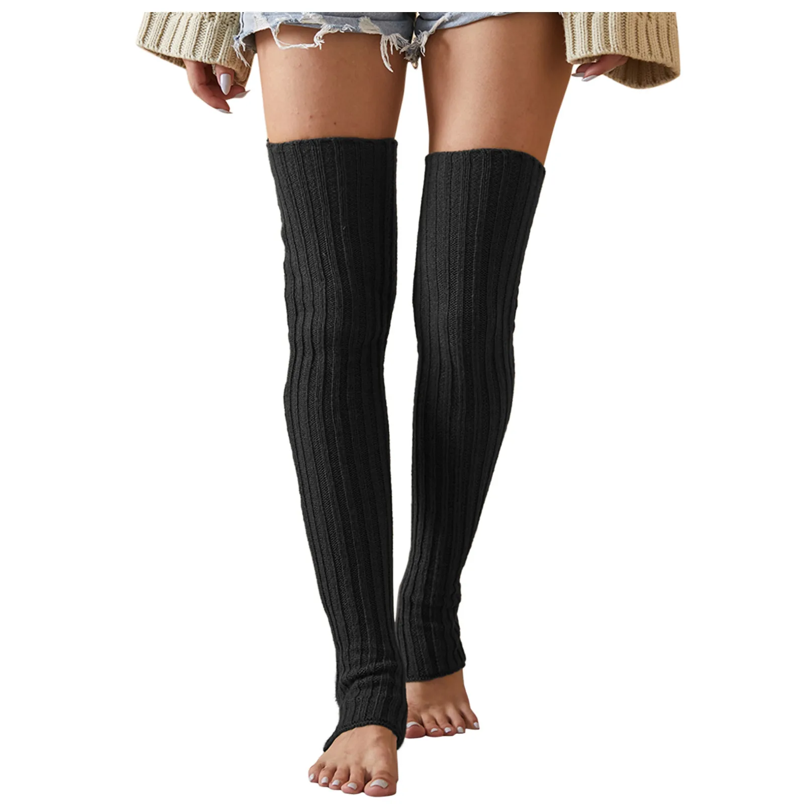 

Gradient Long Warm Socks Women Stockings KNEE Christmas Stocking Initial Tights Women Footless Mini Christmas Stockings with