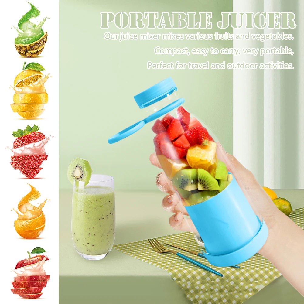 

Mini Juicer Machine Blender Milkshake Mixer Electric 380/420ml Cup Juicer Wireless Cup Juice Maker Juicer Charge Bottle Blender