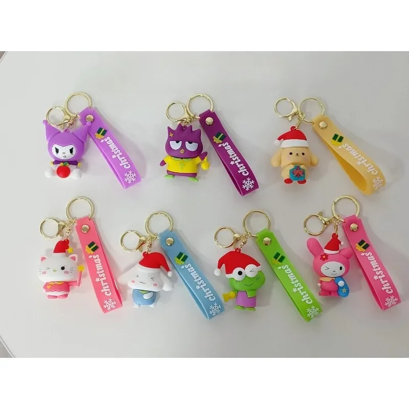 

Christmas Hello Kitty Sanrio Kuromi Keychain Anime Kawaii My Melody Cute Cartoon Creative Bag Pendant Decoration Couple Gift