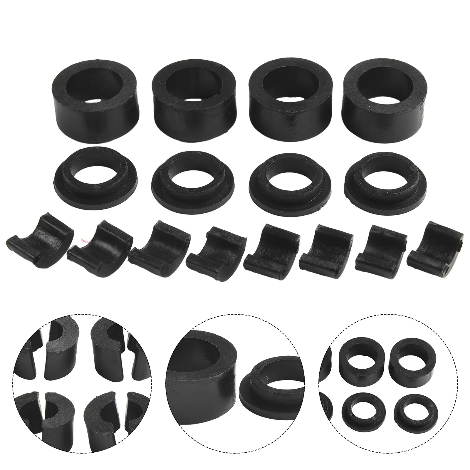 

12pcs Plastic Car Accessories Front Seat Support Bushings & Wobbly Loose Seat Fix For Jeep TJ LJ 1998-2006 Direct Replacement