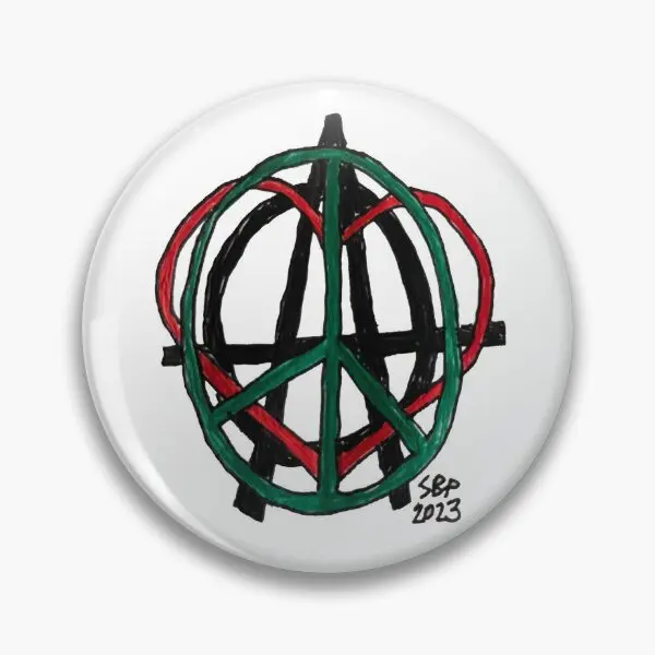 Мира любовь анархия мягкая пуговица подарочный декор модный воротник ювелирные