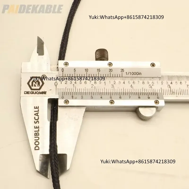 Фото Высококачественный кабель Paide PDK81300 2x18AWG+1SM с оптоволоконной оплеткой, низковольтный, термостойкий, для дронов, с разъемом FC, 1000В постоянного тока №2