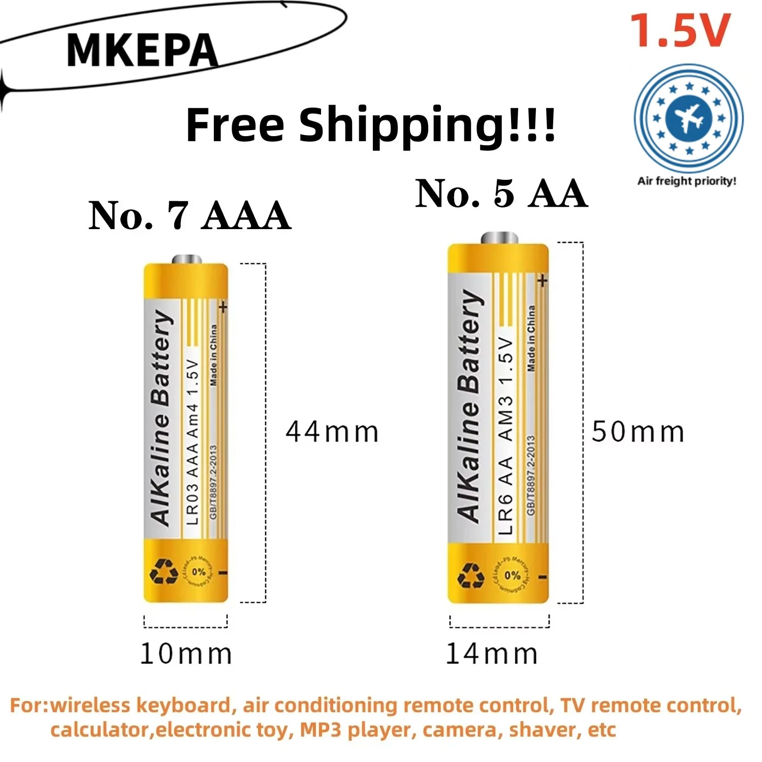 Щелочная батарея 1 5 в AA 9800 мА/ч AAA 8800 для Led светильник Toy Mp3 Camera Flash Razor CD Player