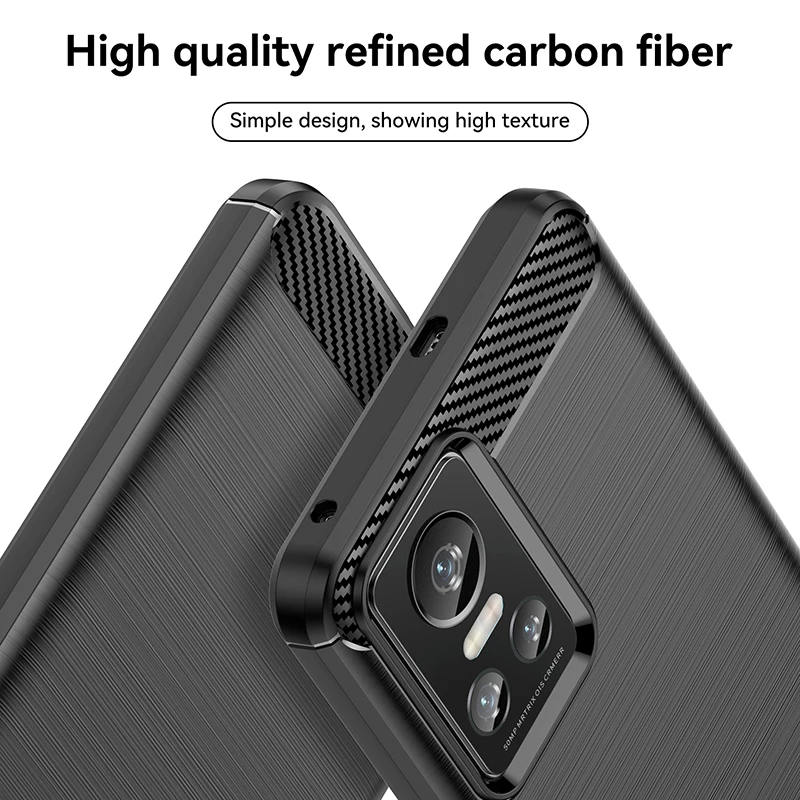 For Realme GT Neo3 Case for Realme GT Neo3 Cover Shell Business Style Soft Silicone Protective Phone Case for Realme GT Neo 3
