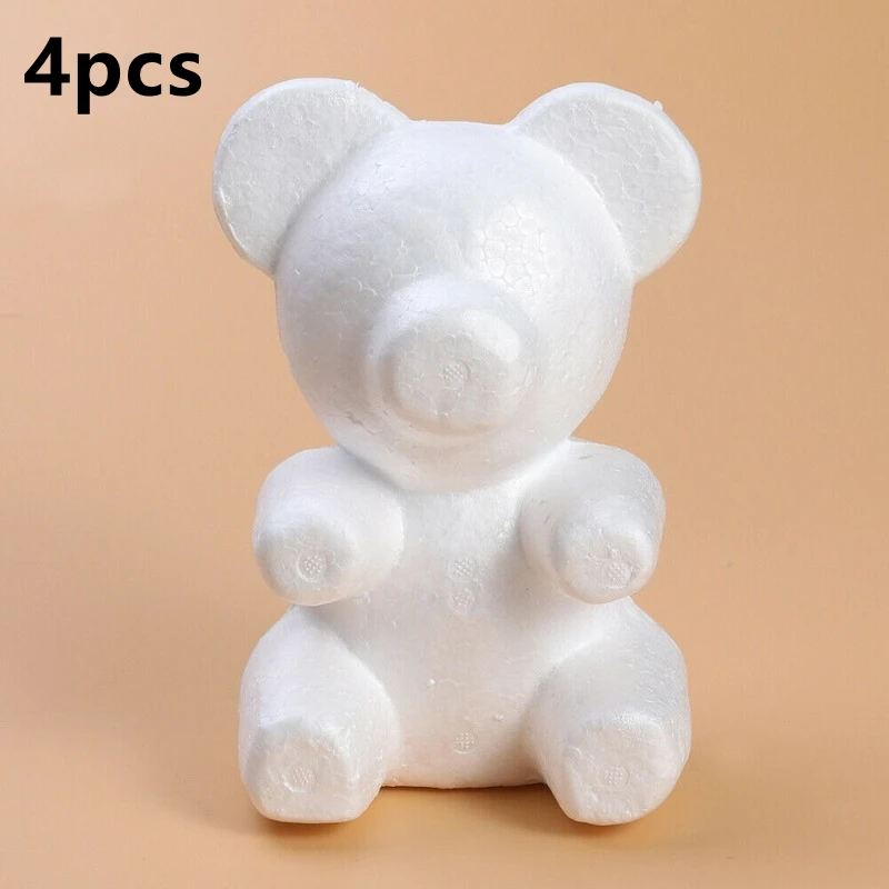 

4 шт./комплект, медведь из пенополистирола, 20 см