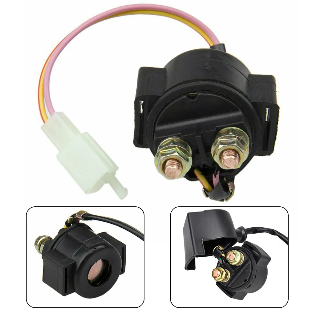 

14"in Extra Long Wire Starter Relay Solenoid For GY6 50cc 70cc 110ccFor ATV Go Kart Scooter Moped TaoTao Car Starter Relays