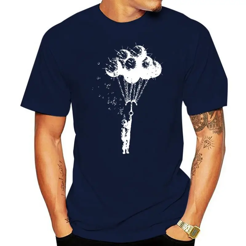 Water Mine Deep Sea Ocean Diver Men'S T-Shirt Scuba Banksy Ptr Tee New 2023 Fashion T Shirt Men High Quality Tops
