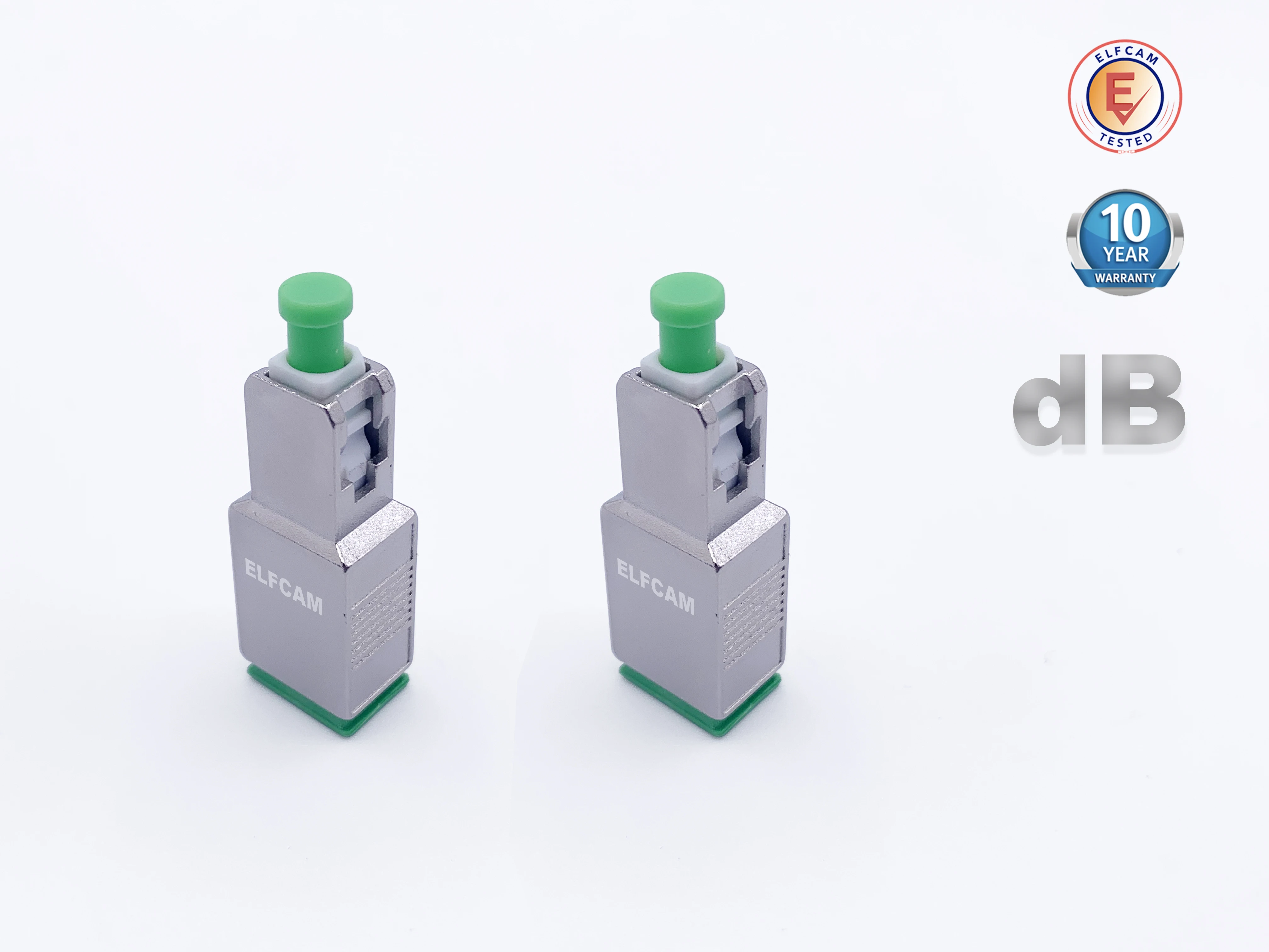 Elfcam®-Atténuateur fiber оптический SC/APC Monomode мужской/женский Lot de 2 (10dB) | Мобильные телефоны