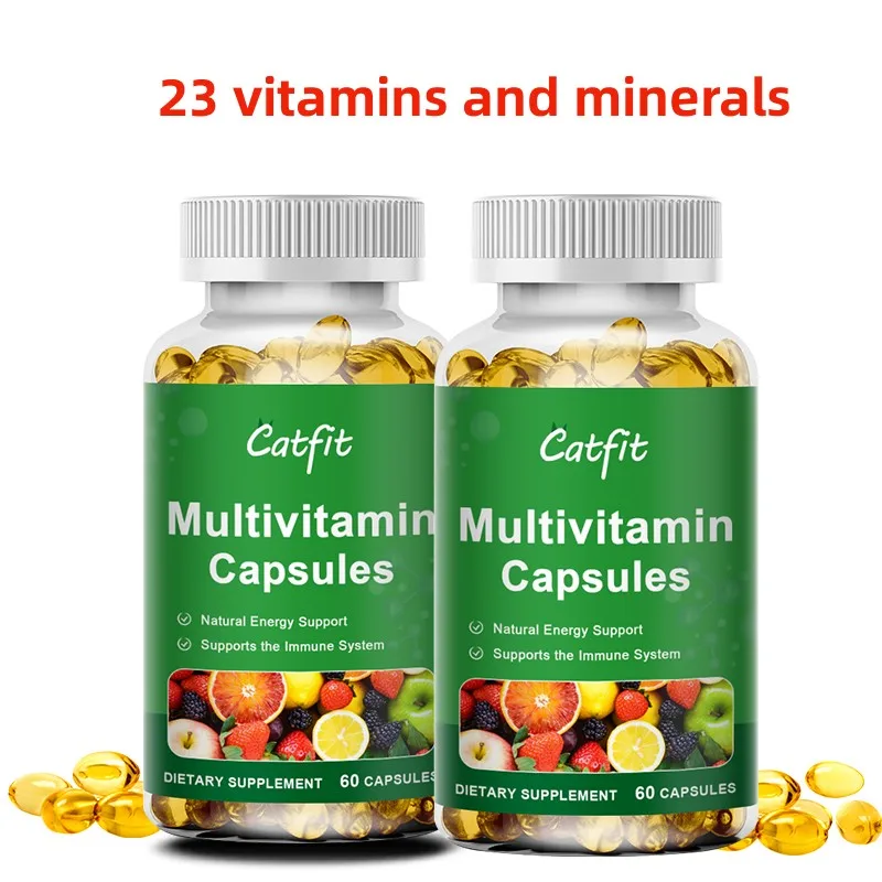 

23 Types Multi-vitamins Capsules Contains Vitamin A & D & C & B2,B3, B5, B12 & Coq10 for Strengthen Immune Support Bone,Teeth