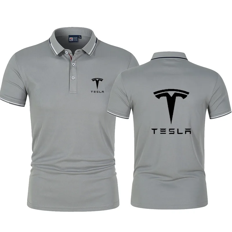 

Summer High Quality New Men's Lapel Slim High Street Short Sleeve Outdoor Sports T-Shirt Fashion Print Polo Polo Shirt