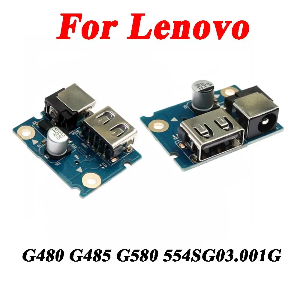 

1Pcs NEW Laptop Power Panel Parts For Lenovo G480 G485 G580 554SG03.001G DC Power Jack Board and USB Port