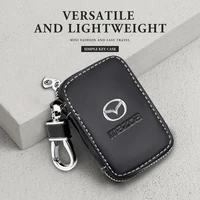 leather car key wallet zipper keys organizer fashion men keychain case for mazda 2 3 5 6 8 cx 5 cx 7 cx 9 mx 5 axela accessories
