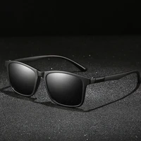 ultra light tr90 frame sunglasses polarized men women driving vintage rectangle sun glasses luxury brand designer shades uv400