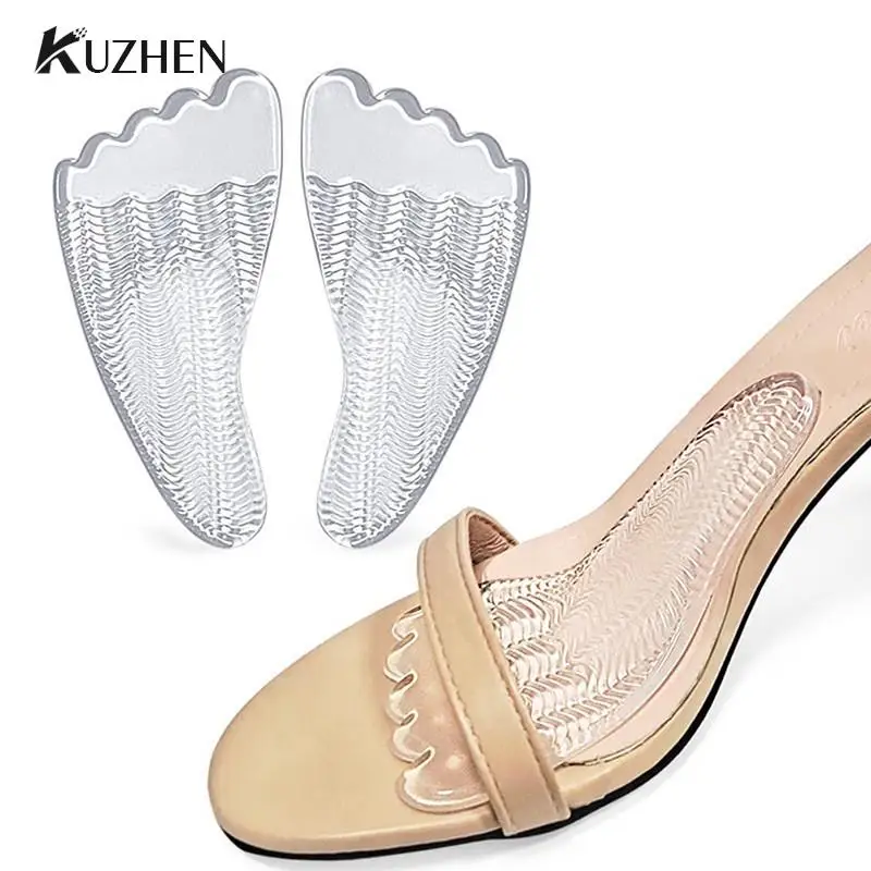 

1Pair Flat Foot Correction Silicone Insole Feet Care Tools Transparent Non Slip Foot Arch Support Pad Forefoot Shoe Pads