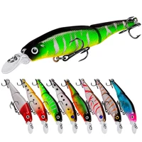 jotimann new 2 section bait bionic fishing lure minnow topwater 7 5g 9 2cm spinner for fishing trout lures fishing lure eyes 3d